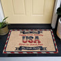 Usa 250Th Birthday Faux Yarn Pattern Personalized Doormat_2