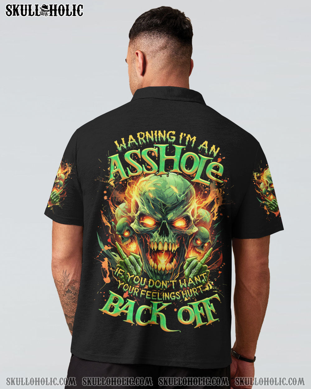 Warning I_E2_80_99m an Asshole If You Don_E2_80_99t Want Your Feelings Hurt Back Off Back Off Skull AOP Shirts _16_ 0T74H