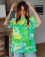 We Are All Hippies at Heart Sunflower Tie Dye Hippie Graphic AOP Shirts _7_ 1pKbM