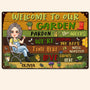Welcome To Our Garden Personalized Metal Sign_3_279ecaf4 db51 49b2 a390 ca896cc2aa3e