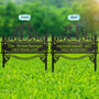 WelcomeFamilyNameMonogram PersonalizedMetalGardenStake Mk1