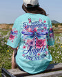 When Dragonflies Appear Angels Are Near Inspirational Floral Design AOP Shirts _1_ i2Rsb