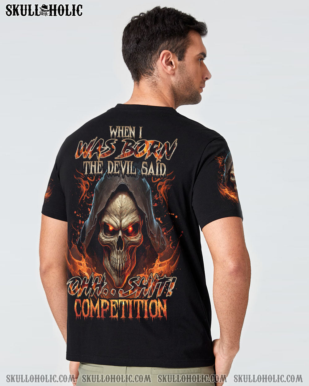 When I Was Born The Devil Said Ohh Sht Competition Grim Reaper Fire Skull AOP Shirts _10_ 4una7
