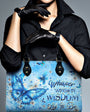Whisper Words of Wisdom Let It Be Blue Butterfly Floral Hippie Leather Bag _2_ dxuAu