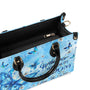 Whisper Words of Wisdom Let It Be Blue Butterfly Floral Hippie Leather Bag _5_ 4TcBI