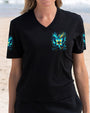 Whisper Words of Wisdom Let It Be Blue Butterfly Hippie Style AOP Shirts _4_ h9nWQ