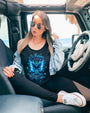 Whisper Words of Wisdom Let It Be Blue Butterfly Inspirational Graphic AOP Shirts _9_ nKTQa