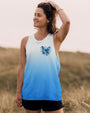 Whisper Words of Wisdom Let It Be Blue Butterfly and Rose Inspirational Wisdom AOP Shirts _13_ pFKkZ