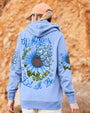 Whisper Words of Wisdom Let It Be Blue Sunflower with Butterfly Quote Graphic AOP Shirts _13_ G7WaO
