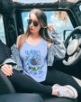 Whisper Words of Wisdom Let It Be Blue Sunflower with Butterfly Quote Graphic AOP Shirts _9_ RyVgj