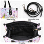 Whisper Words of Wisdom Let It Be Boho Pastel Butterfly with Peace Sign Hippide Leather Bag _3_ dd6fi