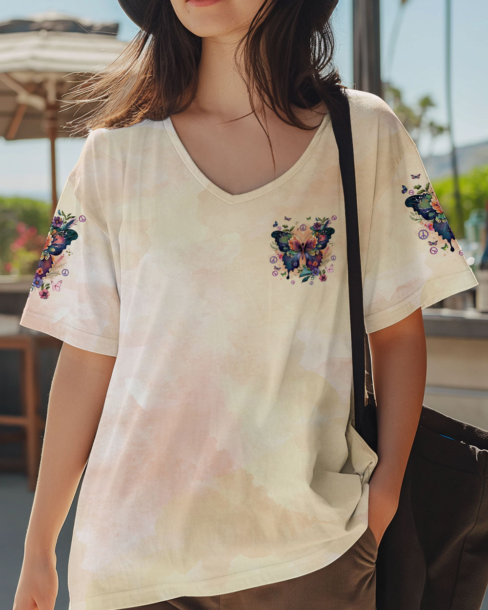 Whisper Words of Wisdom Let It Be Butterfly Floral Graphic AOP Shirts _2_ 3g3KT