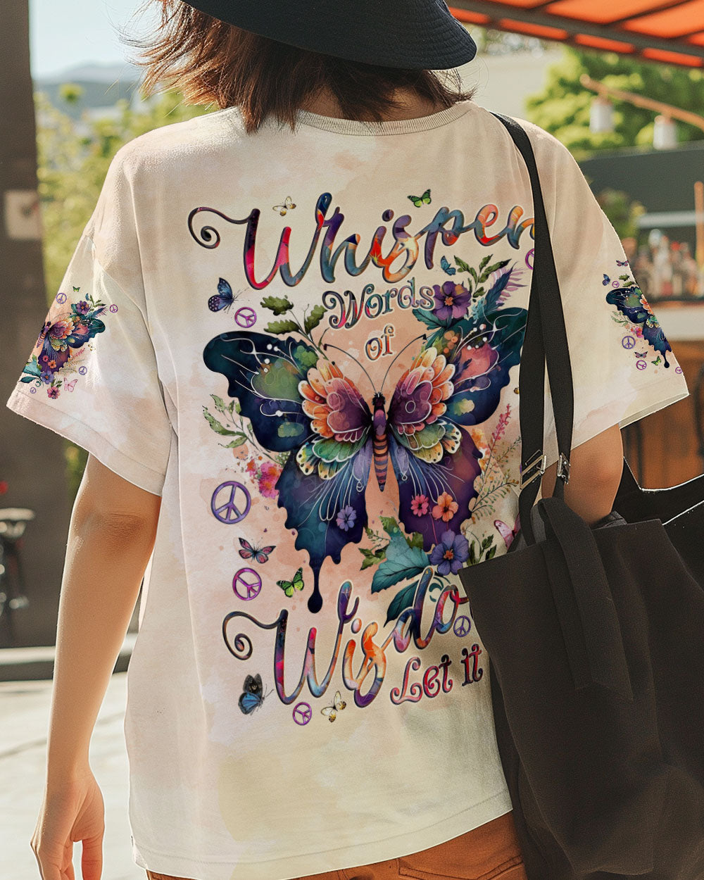 Whisper Words of Wisdom Let It Be Butterfly Floral Graphic AOP Shirts _3_ IUWDs