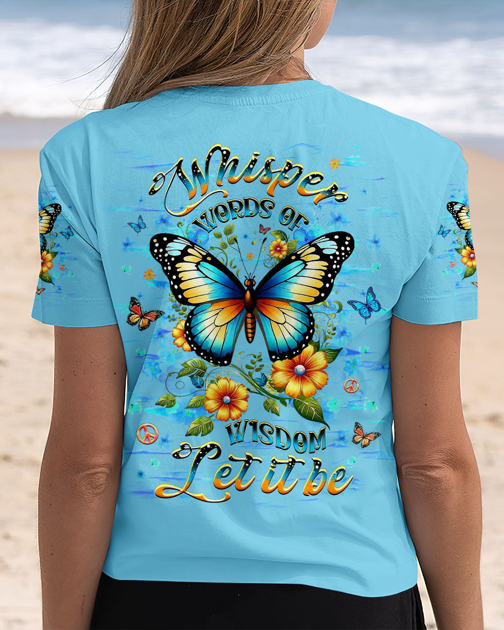 Whisper Words of Wisdom Let It Be Butterfly and Floral Graphic AOP Shirts _12_ fOSnh