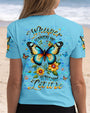 Whisper Words of Wisdom Let It Be Butterfly and Floral Graphic AOP Shirts _12_ fOSnh