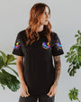 Whisper Words of Wisdom Let It Be Colorful Butterfly with Peace Signs AOP Shirts _2_ qf6Qb