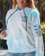Whisper Words of Wisdom Let It Be Dragonfly Blue Tie Dye Floral AOP Shirts _13_ BgFFU
