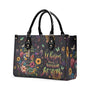 Whisper Words of Wisdom Let It Be Floral Guitar Music Hippie Leather Bag _4_ Xm51D