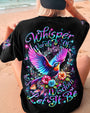 Whisper Words of Wisdom Let It Be Hippie Spiritual Bird and Flower AOP Shirts _3_ 91GJX