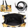 Whisper Words of Wisdom Let It Be Hippie Sunflower and Butterfly Leather Bag _9_ Az7EN