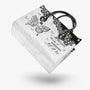 Whisper Words of Wisdom Let It Be Inspirational Black Floral Hippie Leather Bag _2_ 1cQzK