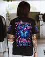 Whisper Words of Wisdom Let It Be Inspirational Blue Butterfly AOP Shirts _1_ xYr9e