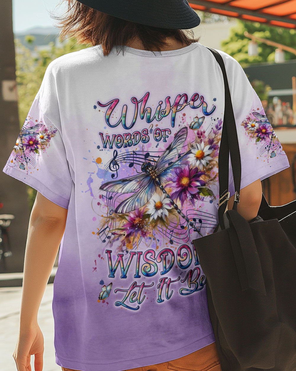 Whisper Words of Wisdom Let It Be Inspirational Music Dragonfly AOP Shirts _13_ 1lkLF