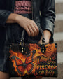Whisper Words of Wisdom Let It Be Monarch Butterfly Hippie Leather Bag _7_ ACtpF
