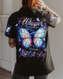 Whisper Words of Wisdom Let It Be Music Note Butterfly Inspirational Graphic AOP Shirts _1_ jsJHi