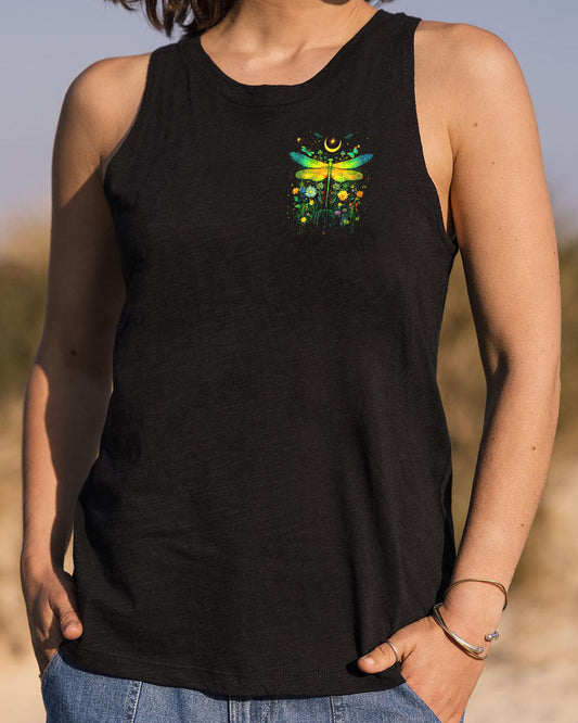 Whisper Words of Wisdom Let It Be Mystical Moon and Dragonfly AOP Shirts _10_ BXyxI