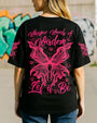 Whisper Words of Wisdom Let It Be Neon Pink Butterfly Graphic AOP Shirts _3_ d9AXe