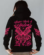 Whisper Words of Wisdom Let It Be Neon Pink Butterfly Graphic AOP Shirts _7_ qjghm