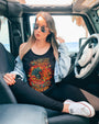 Whisper Words of Wisdom Let It Be Sunflower Retro Butterfly AOP Shirts _11_ KcuTS
