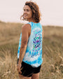 Whisper Words of Wisdom Let It Be Tie Dye Blue Dragonfly AOP Shirts _7_ iXZYp