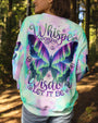 Whisper Words of Wisdom Let It Be Tie Dye Butterfly Peaceful AOP Shirts _3_ VhQLe
