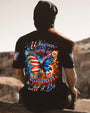Whisper Words of Wisdom Let It Be USA Flag Butterfly Patriotic AOP Shirts _4_ IKT1v