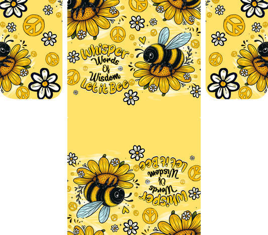 Whisper Words of Wisdom Let It Bee Sunflower Peace Sign Hippie Leather Bag _1_ IgSbb