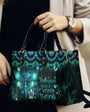 Whisper Words of Wisdom Let it be Dragonfly and Peace Symbol Hippie Leather Bag _7_ p5sh2