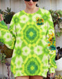 Wild Spirit Sweet Soul Hippie Frog Sunflower Tie Dye AOP Shirts _2_ QtesH