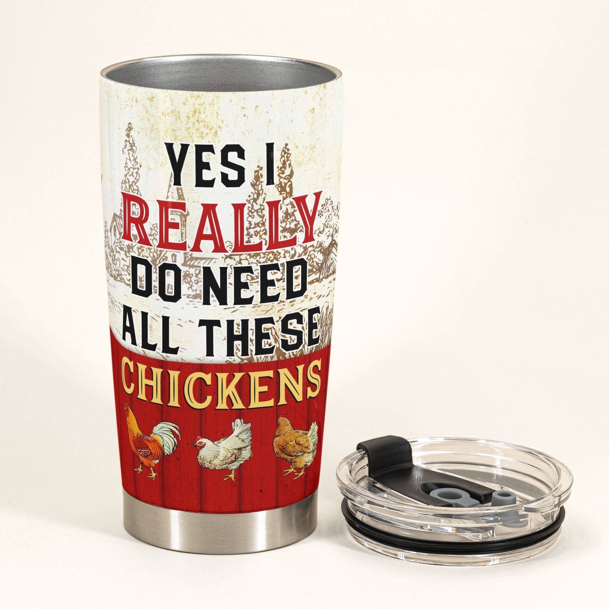 Yes I Really Do Need All These Chickens Personalized Tumbler Cup Birthday Loving Gift For Farmer Chicken Lovers_3_cfa4b6d8 9760 4118 8d16 5ebcfeabb1b9