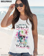 Yes I_E2_80_99m a Bitch But Not Yours Skull Floral Watercolor Graphic Tee for Women AOP Shirts _11_ synx6