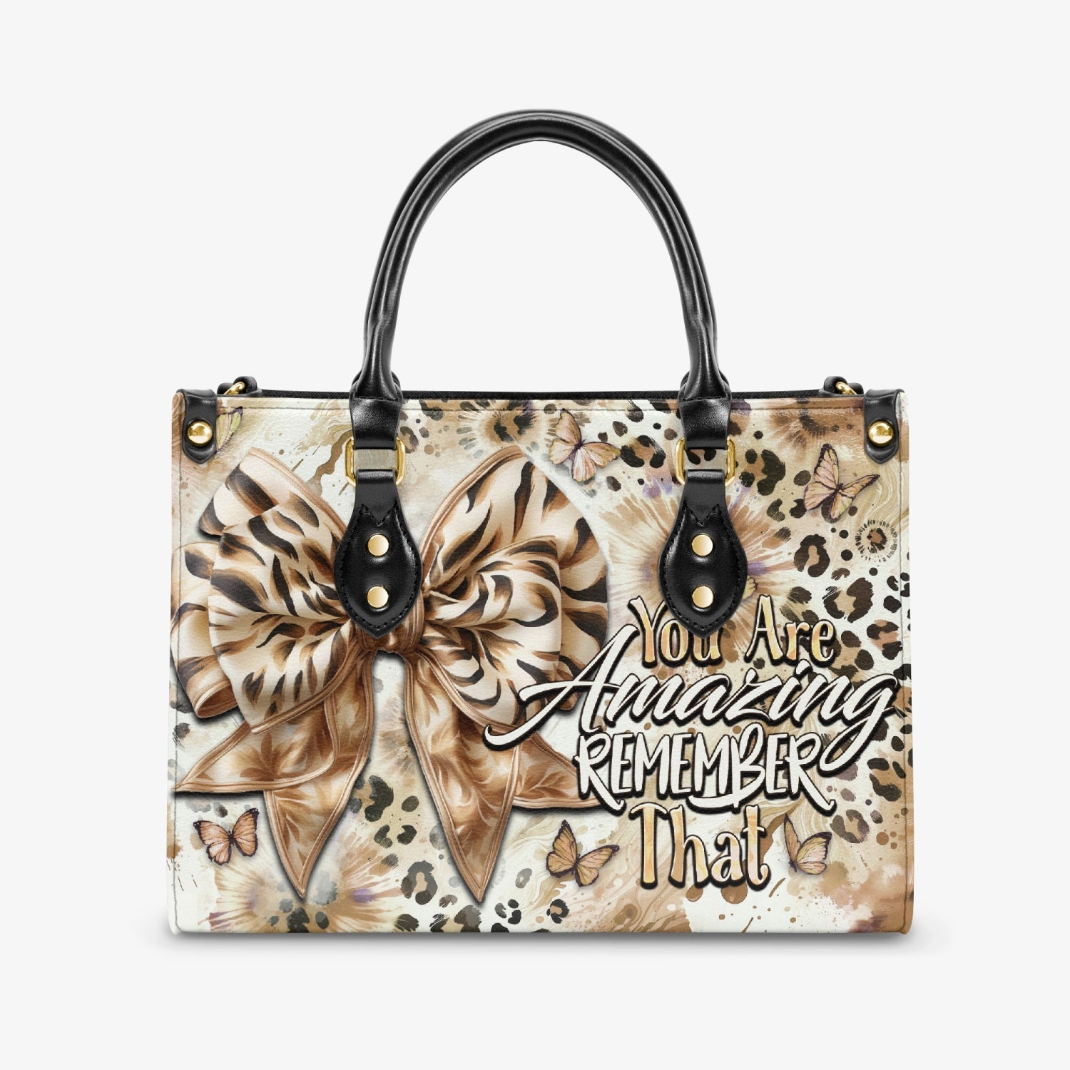 You Are Amazing Remember That Leopard Bow Design for Women Hippie Leather Bag _6_ iWjSV