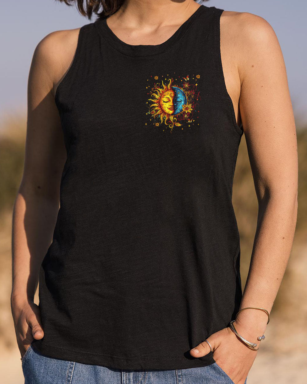 You Are the Light in My Darkness Sun and Moon Inspirational Graphic AOP Shirts _10_ 7kfKW