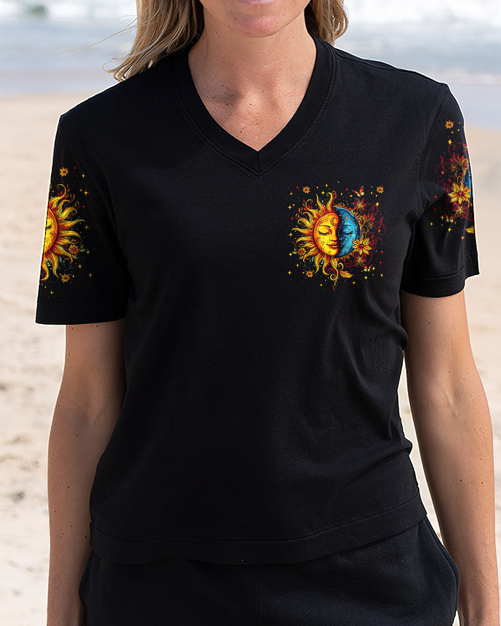 You Are the Light in My Darkness Sun and Moon Inspirational Graphic AOP Shirts _2_ iPIeq