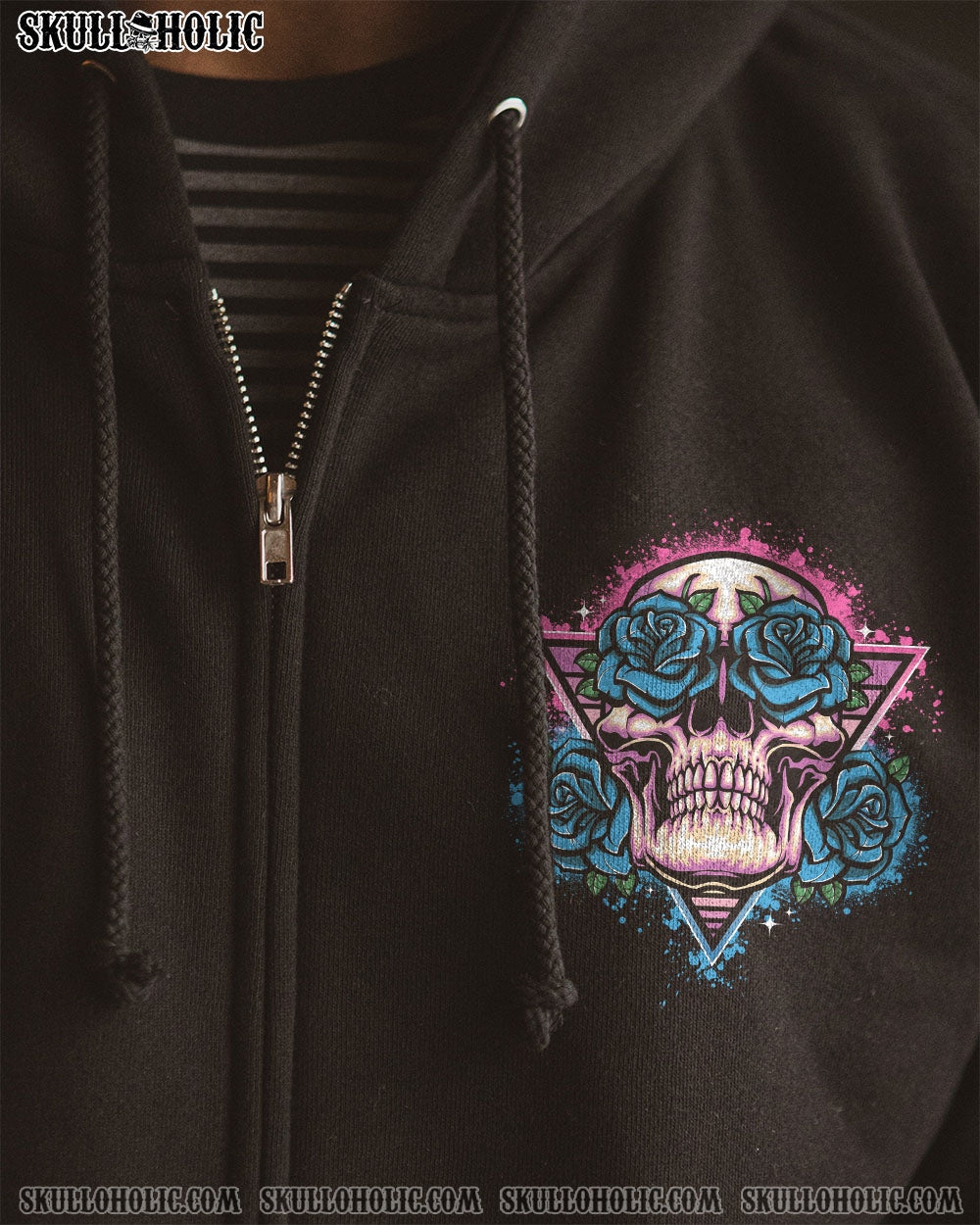 You Couldnt Handle Me Even If I Came with Instructions Neon Blue Rose Graphic AOP Shirts _6_ gCkEh
