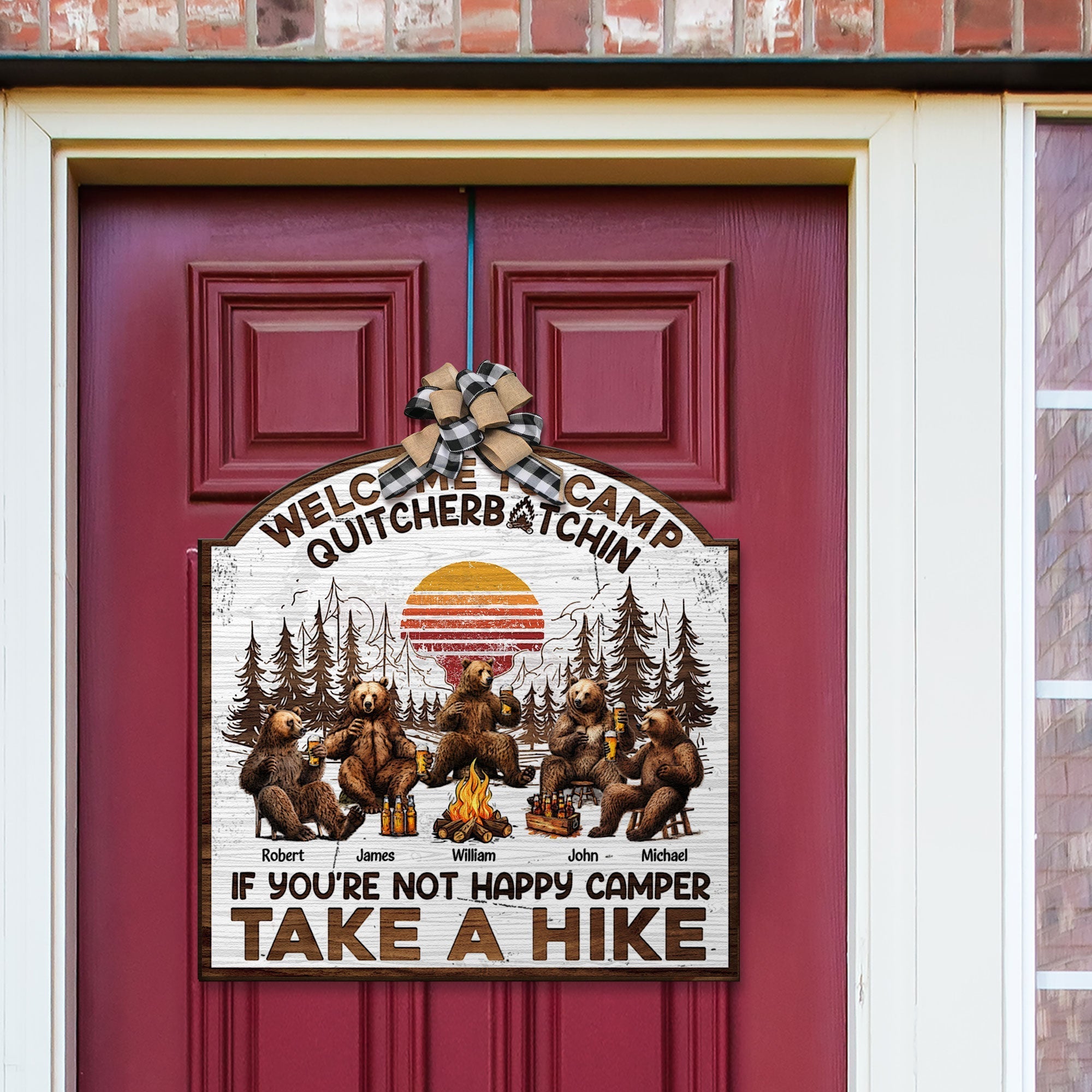 You Don_t Have To Be Crazy To Camp With Us Personalized Custom Shaped Wood Sign3_9f273743 6360 4539 be00 17e8f05fb9d4