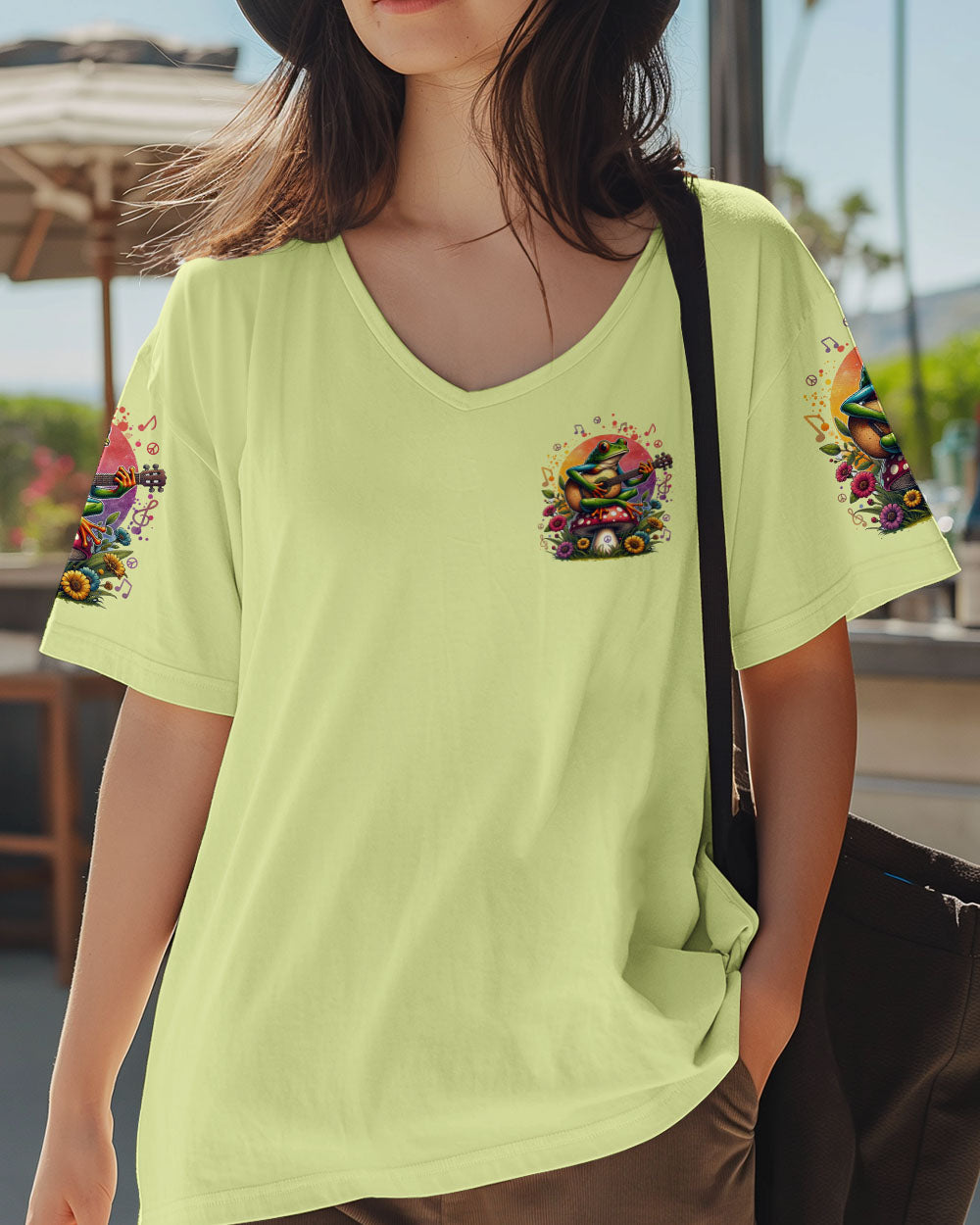 Your Life Is Your Song Sing It Loud Sing It Proud Frog Hippie Guitar Floral AOP Shirts _2_ 50vmh