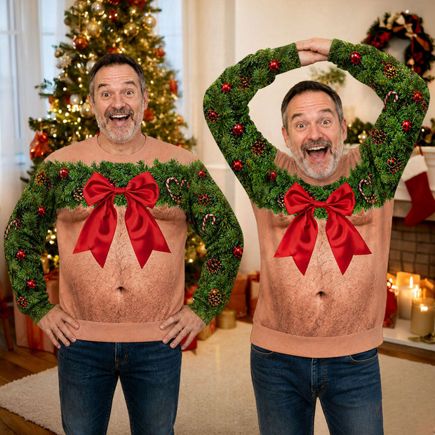 Ugly Christmas - Personalized Ugly Sweater - Christmas Gift For Him