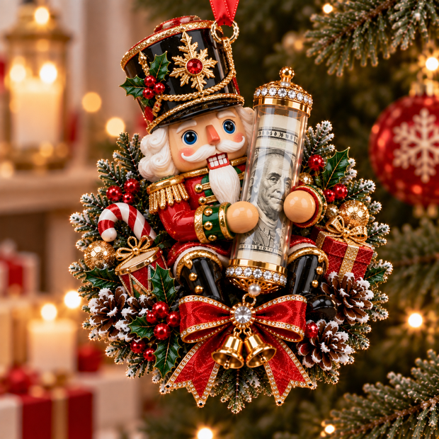 Cute Christmas Money Gift For Kids, Family - Personalized Acrylic Ornament