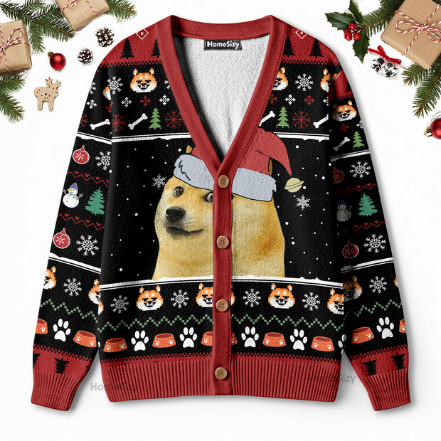 Shiba Dog - Christmas Gift For Dog Lovers - 3D Ugly Christmas Cardigan QT309373